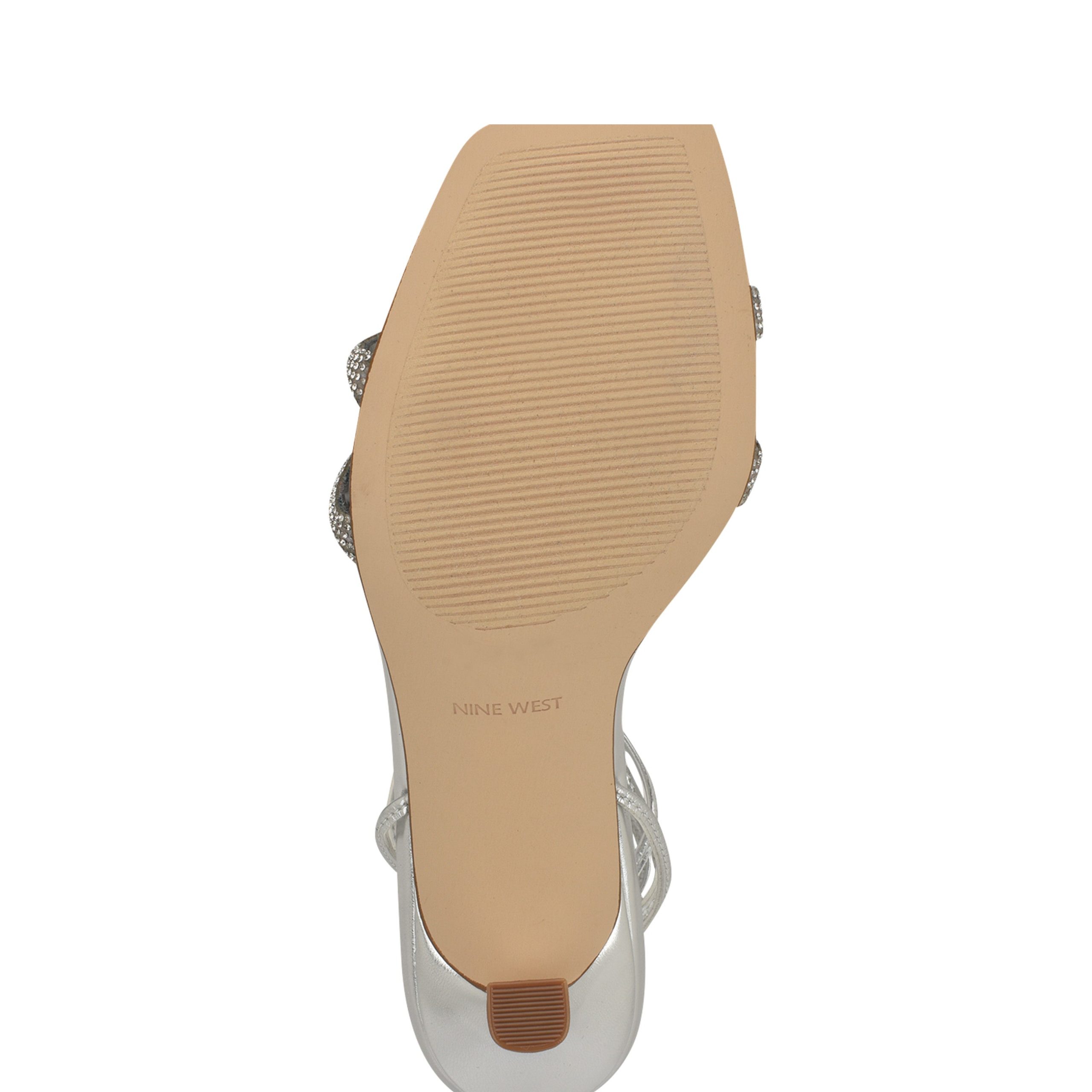 Raqchel Rhinestone Bow Ankle Wrap Sandals - Image 5