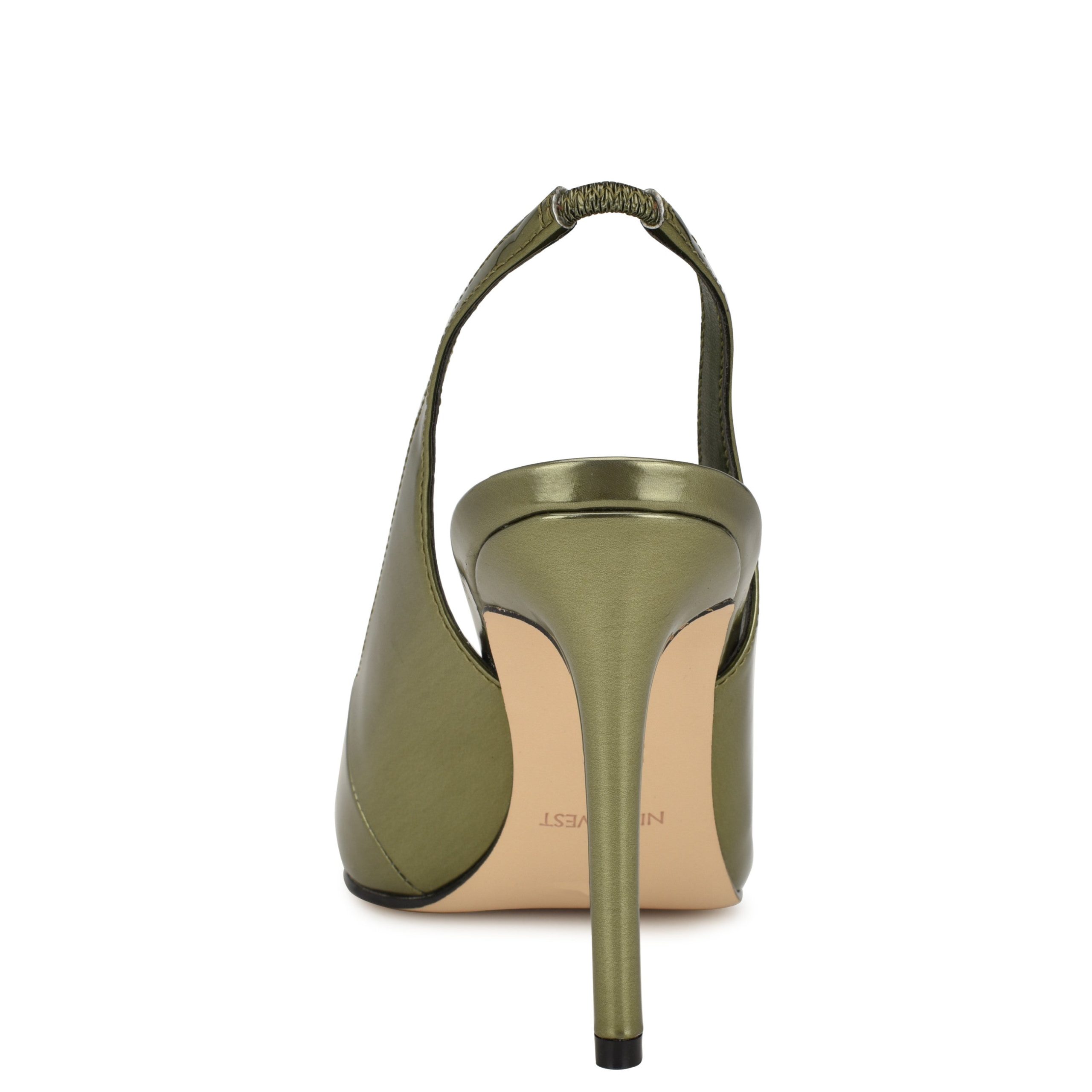 Feather Pointy Toe Slingback Pumps - Image 4