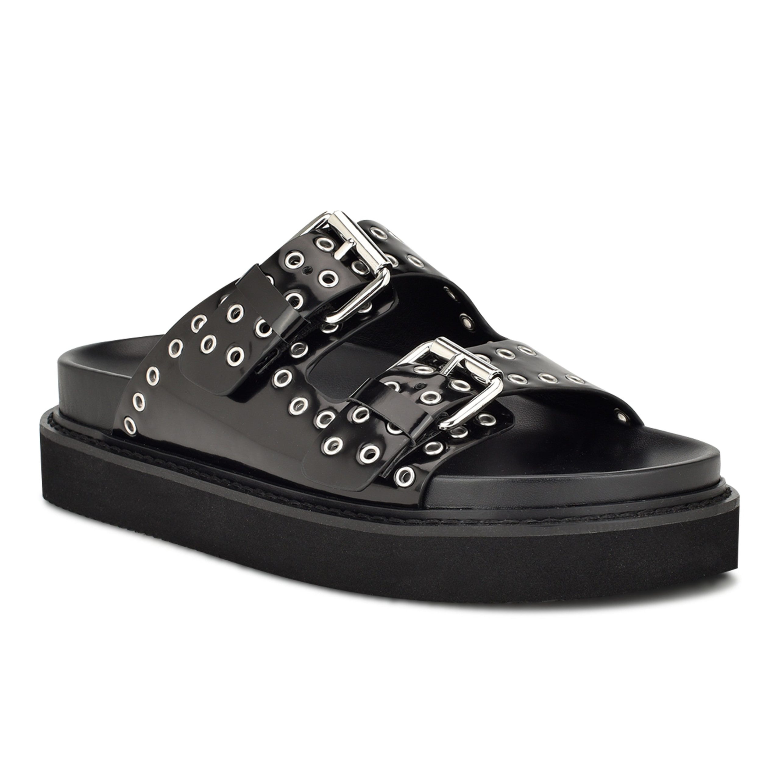 Eleny Buckle Slide Sandals - Image 2