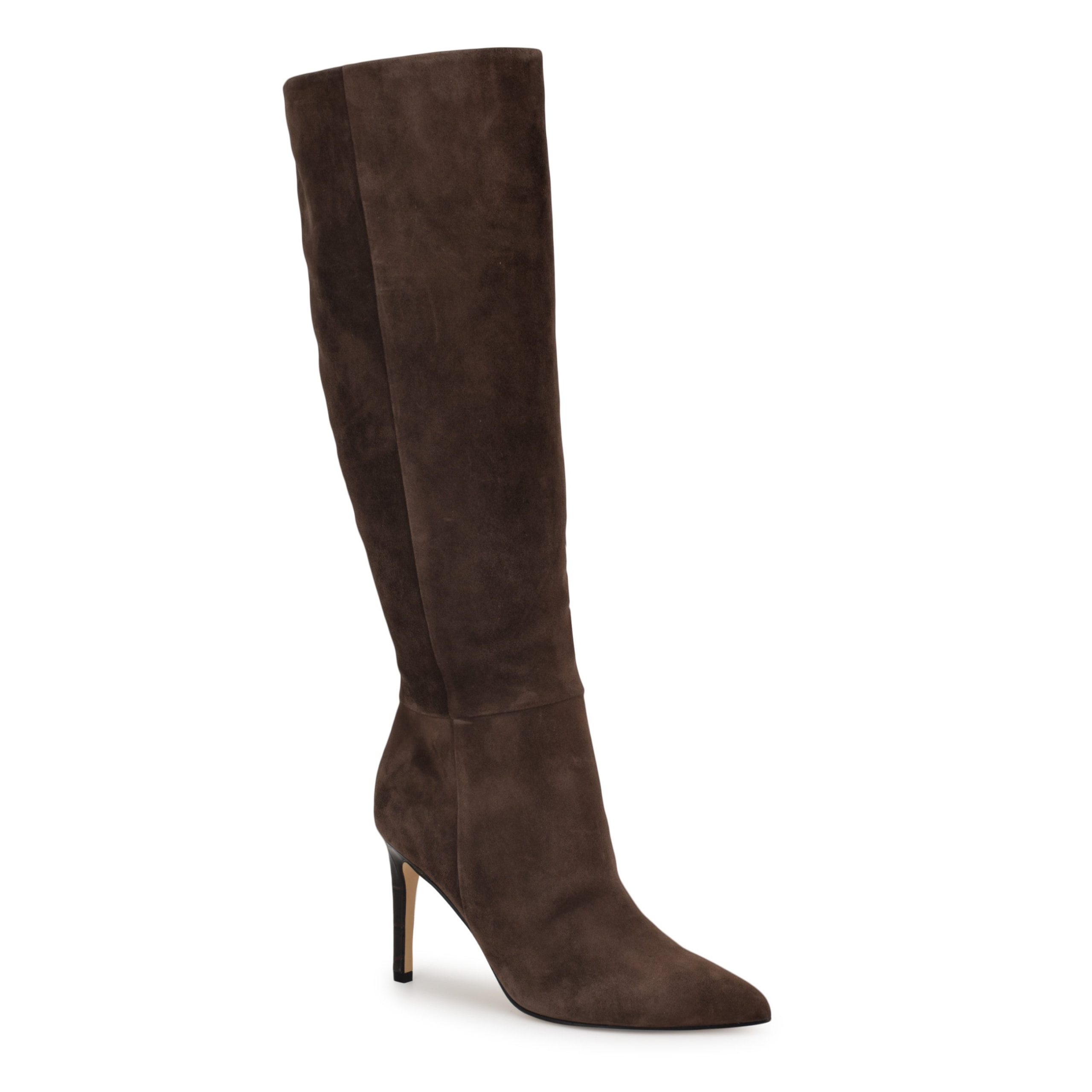 Richy Wide Calf Heeled Boots - Image 2