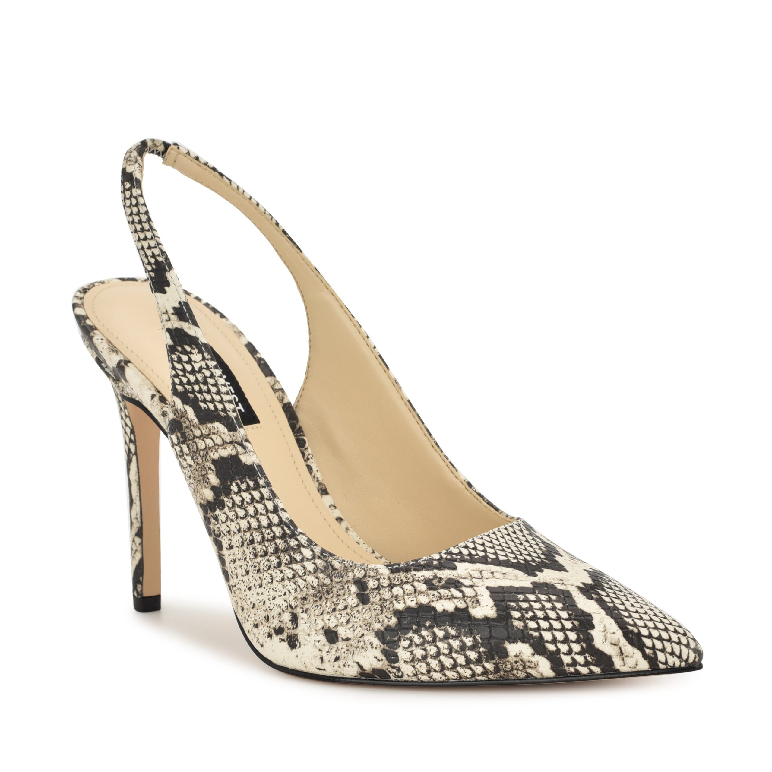 Feather Pointy Toe Slingback Pumps - Image 2