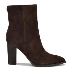 Tessay 9x9 Block Heel Leather Booties