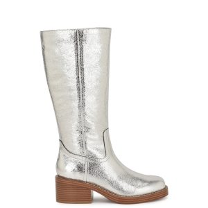 Broklyn Block Heel Casual Leather Boots