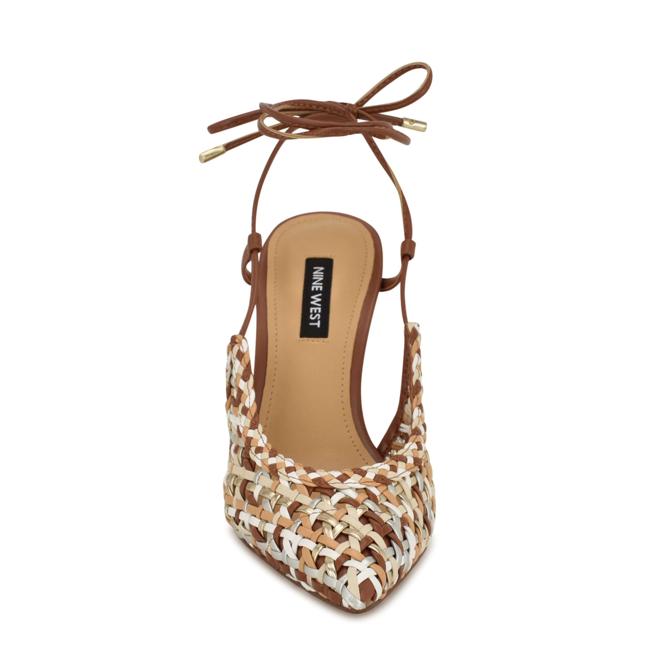 Fessla Woven Ankle Wrap Pumps - Image 3