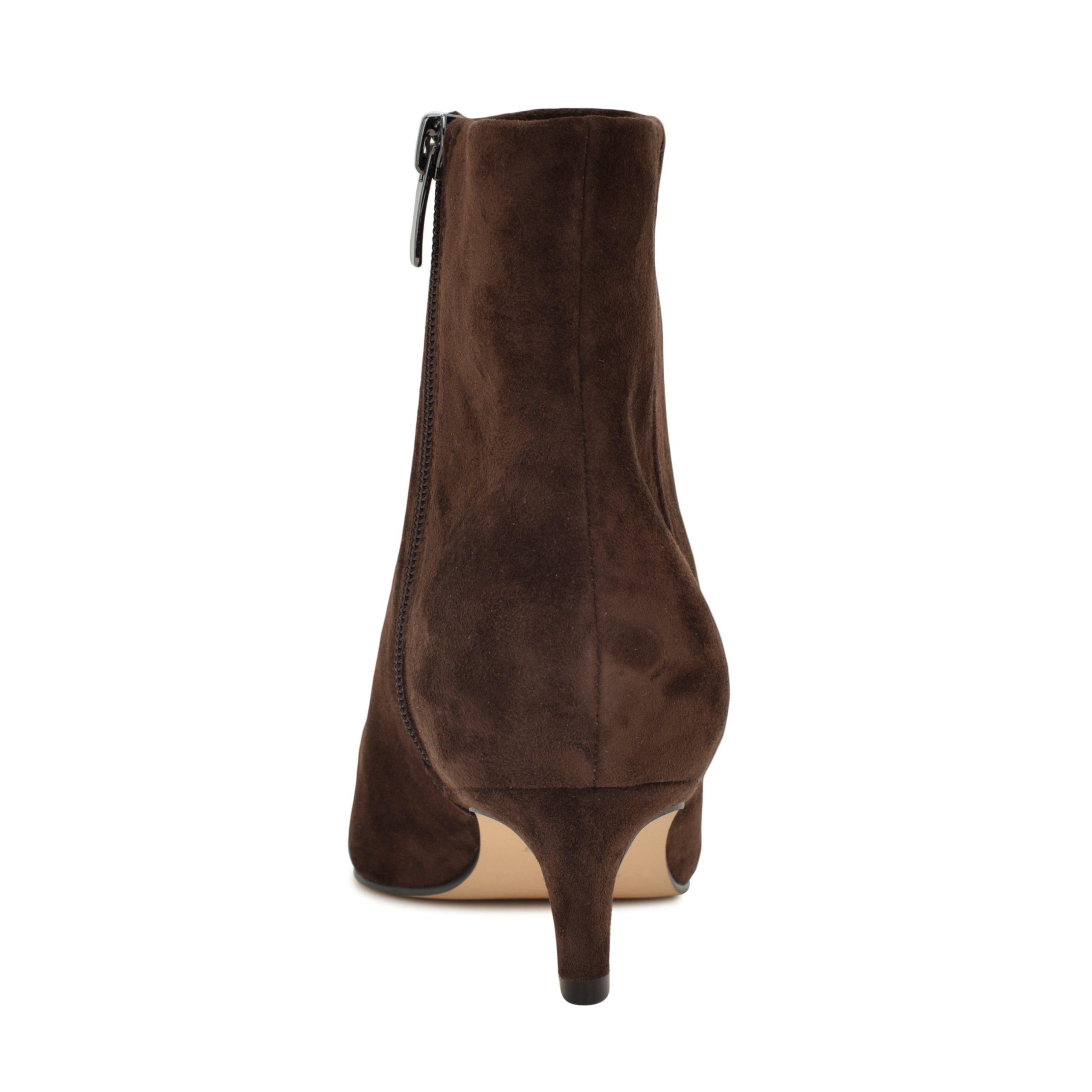 Brite Kitten Heel Ankle Leather Booties - Image 4