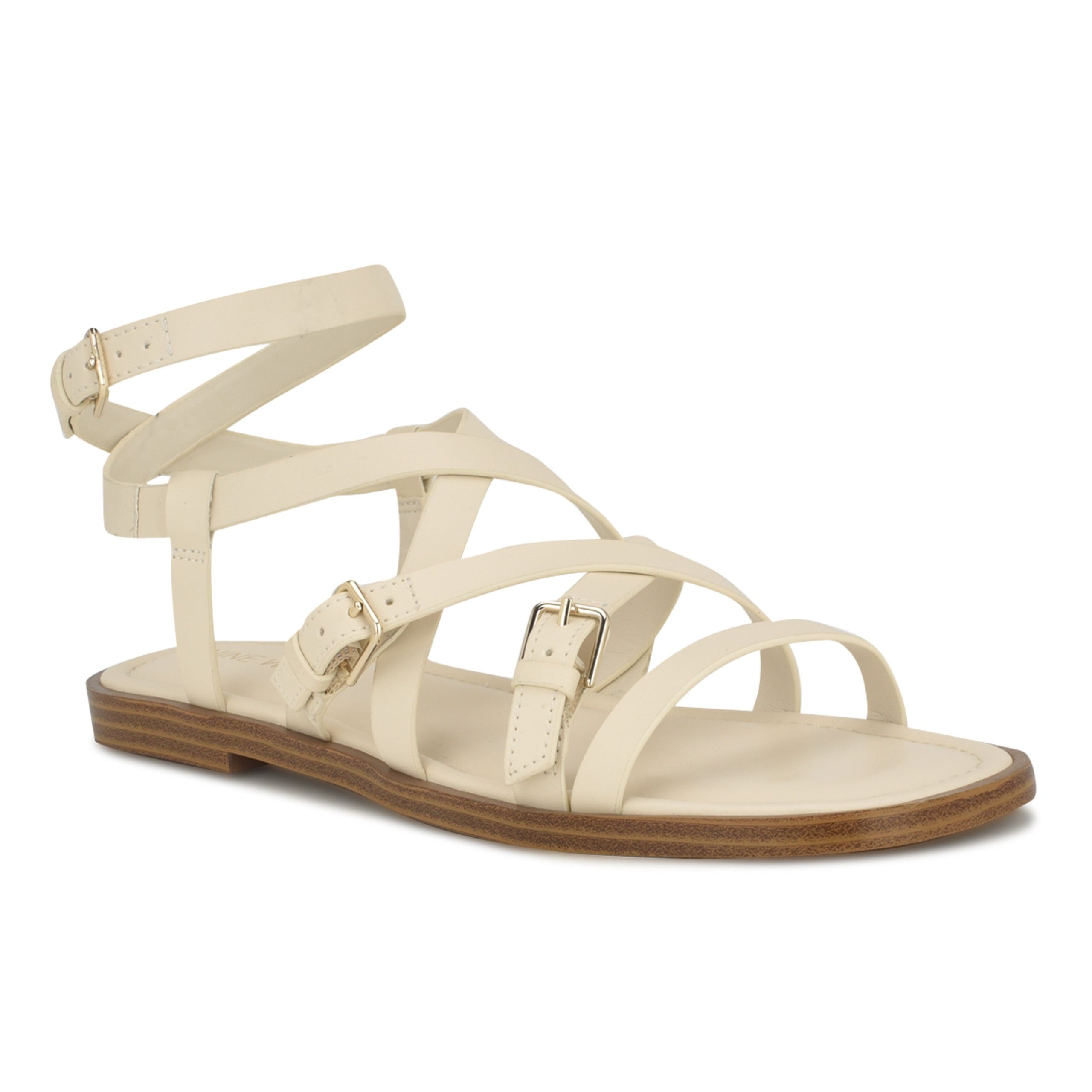 Rulen Flat Strappy Sandals - Image 2