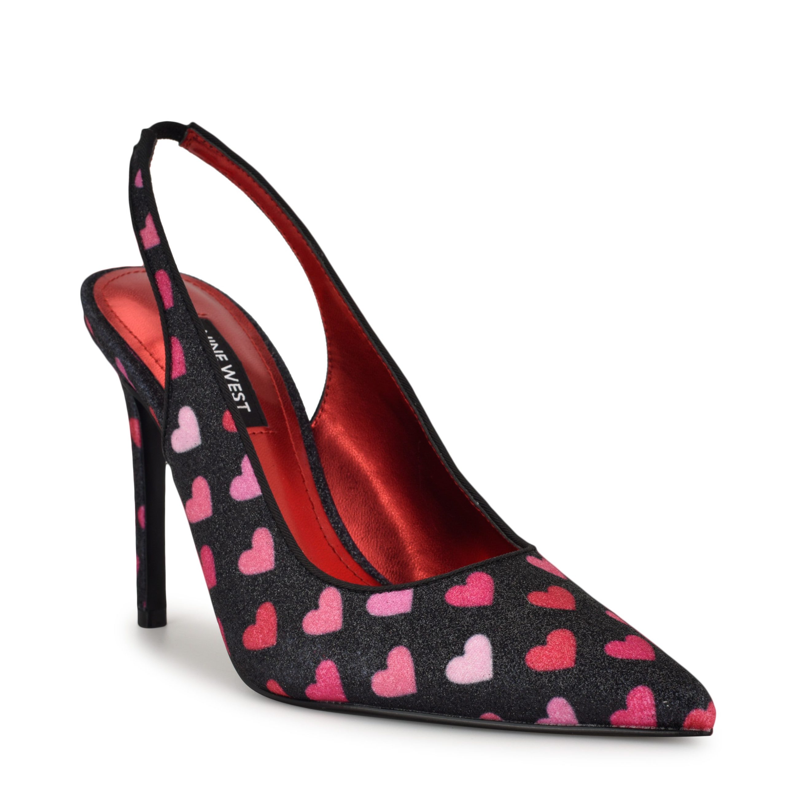 Feather Pointy Toe Slingback Pumps - Image 2