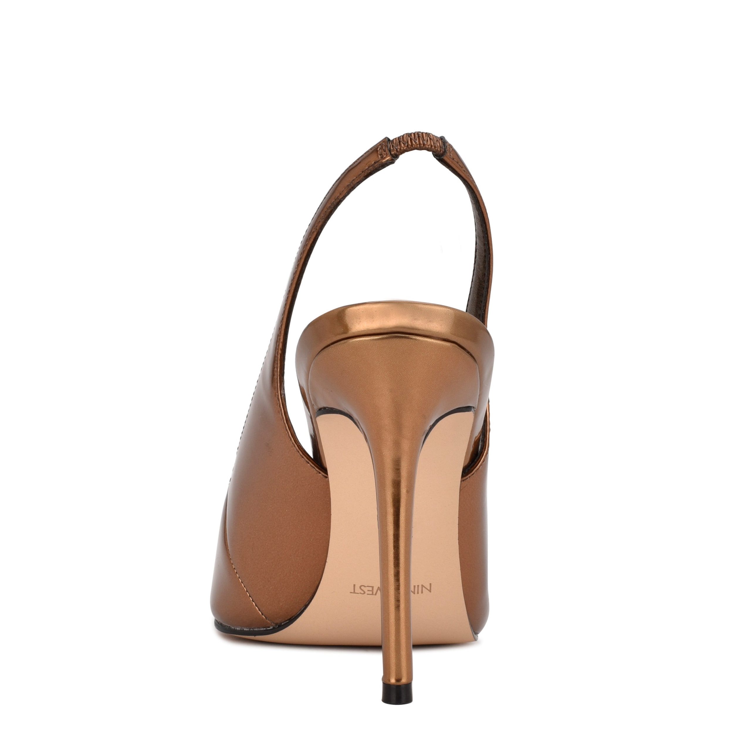 Feather Pointy Toe Slingback Pumps - Image 4