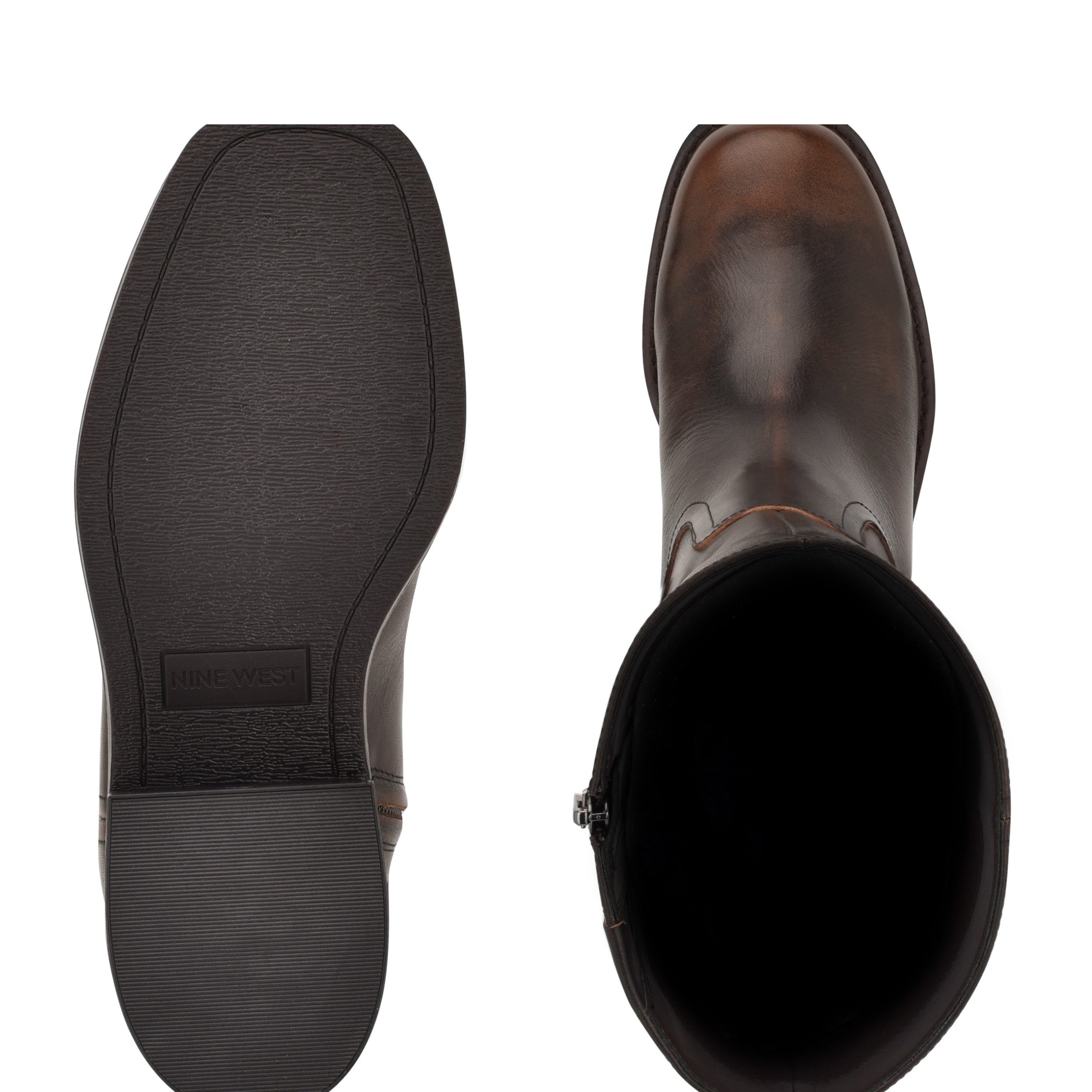 Broklyn Block Heel Casual Leather Boots - Image 7