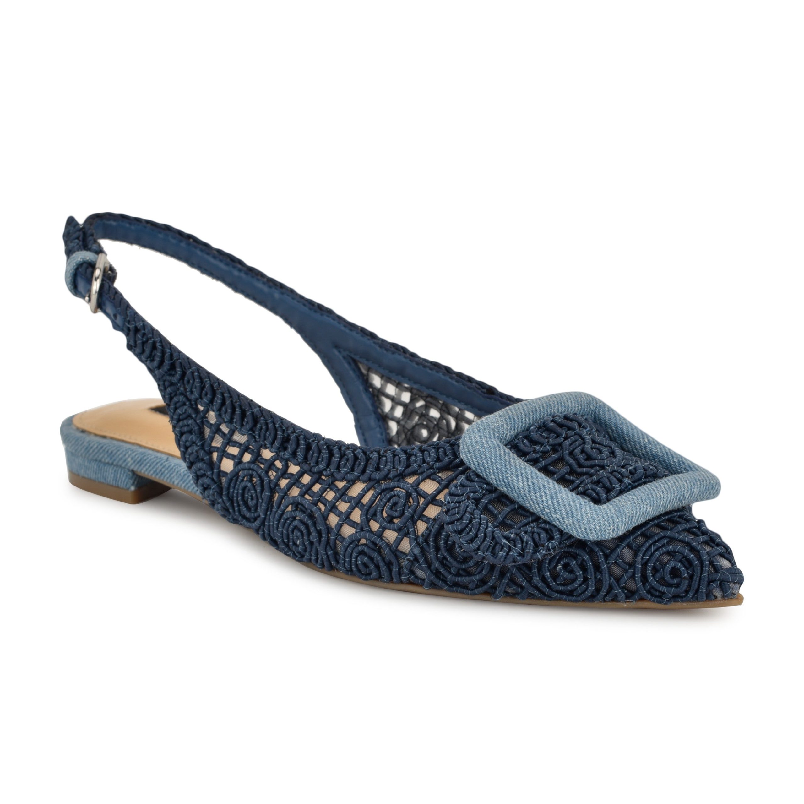 Jasser Woven Slingback Flats - Image 2
