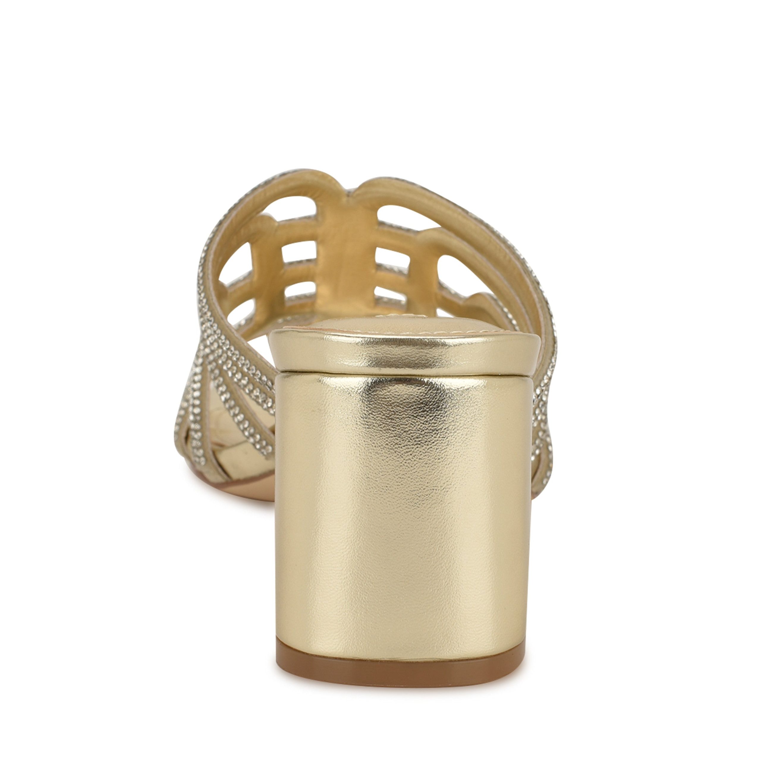 Grassa Block Heel Embellished Sandals - Image 4