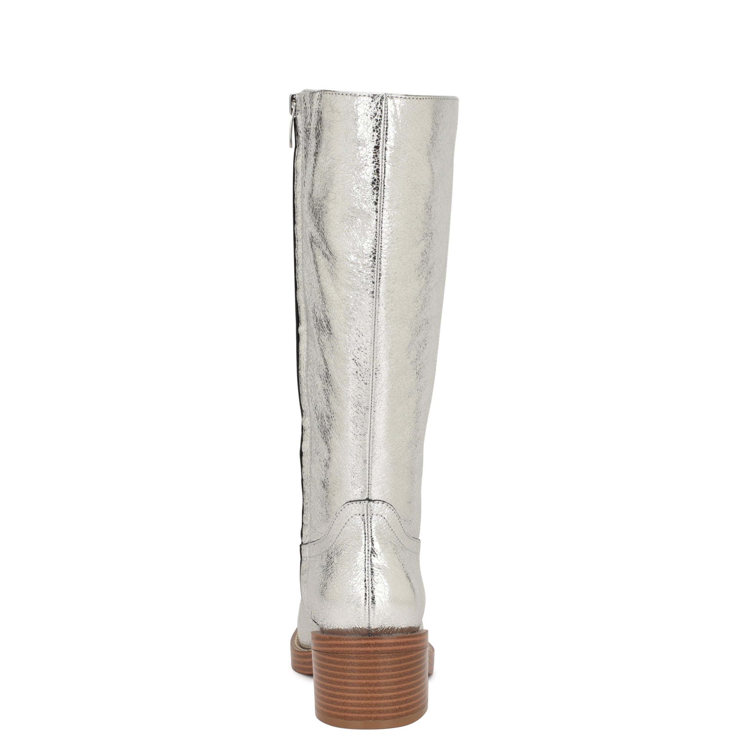 Broklyn Block Heel Casual Leather Boots - Image 4