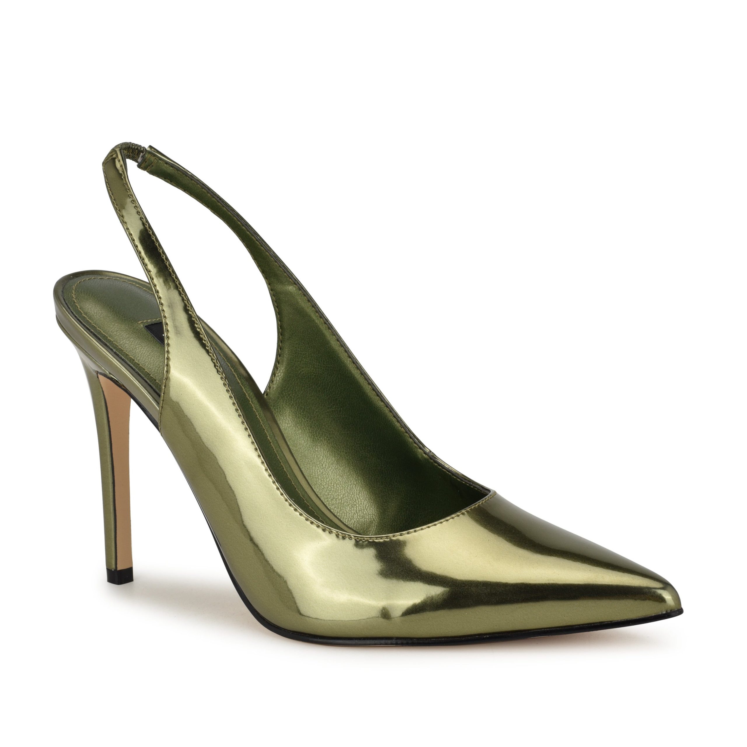 Feather Pointy Toe Slingback Pumps - Image 2