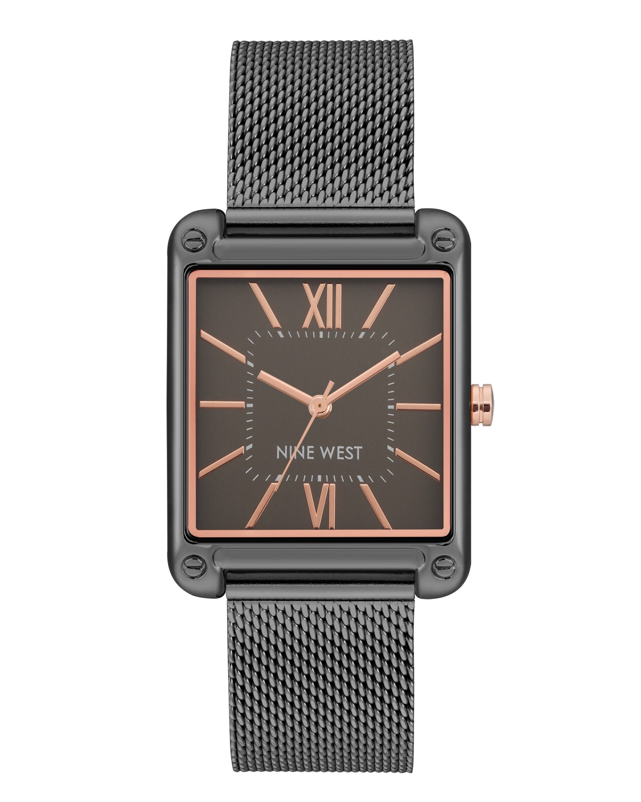 Rectangular Case Mesh Bracelet Watch
