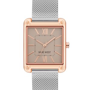 Rectangular Case Mesh Bracelet Watch