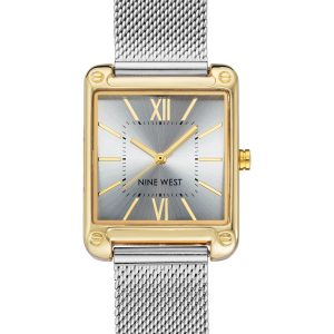Rectangular Case Mesh Bracelet Watch