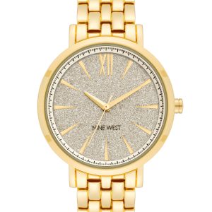 Glitter Accented Dial Watch