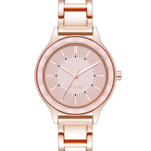 Textured Bezel Bracelet Watch