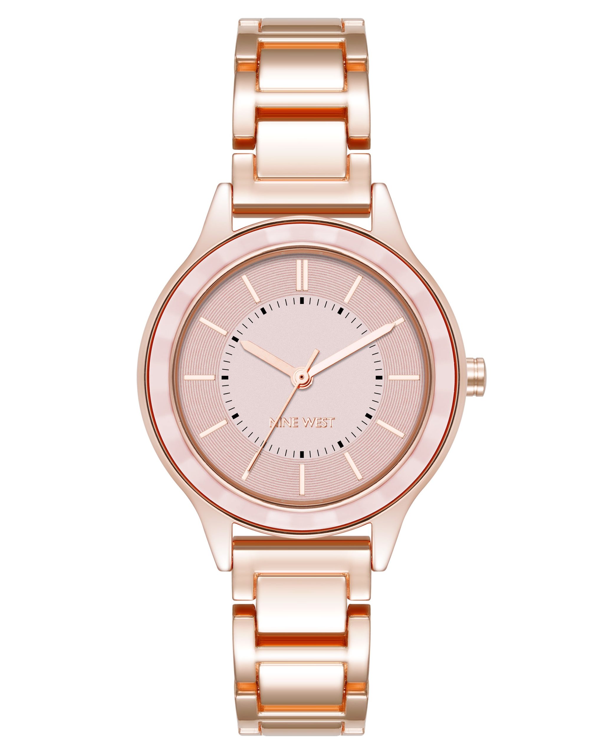 Textured Bezel Bracelet Watch