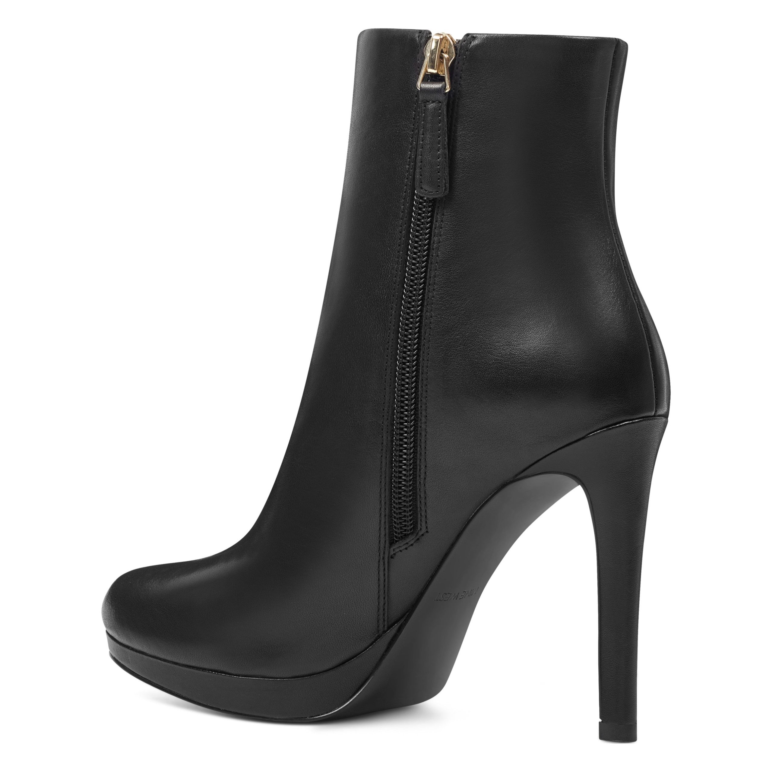 Quanette Platform Leather Booties - Image 3