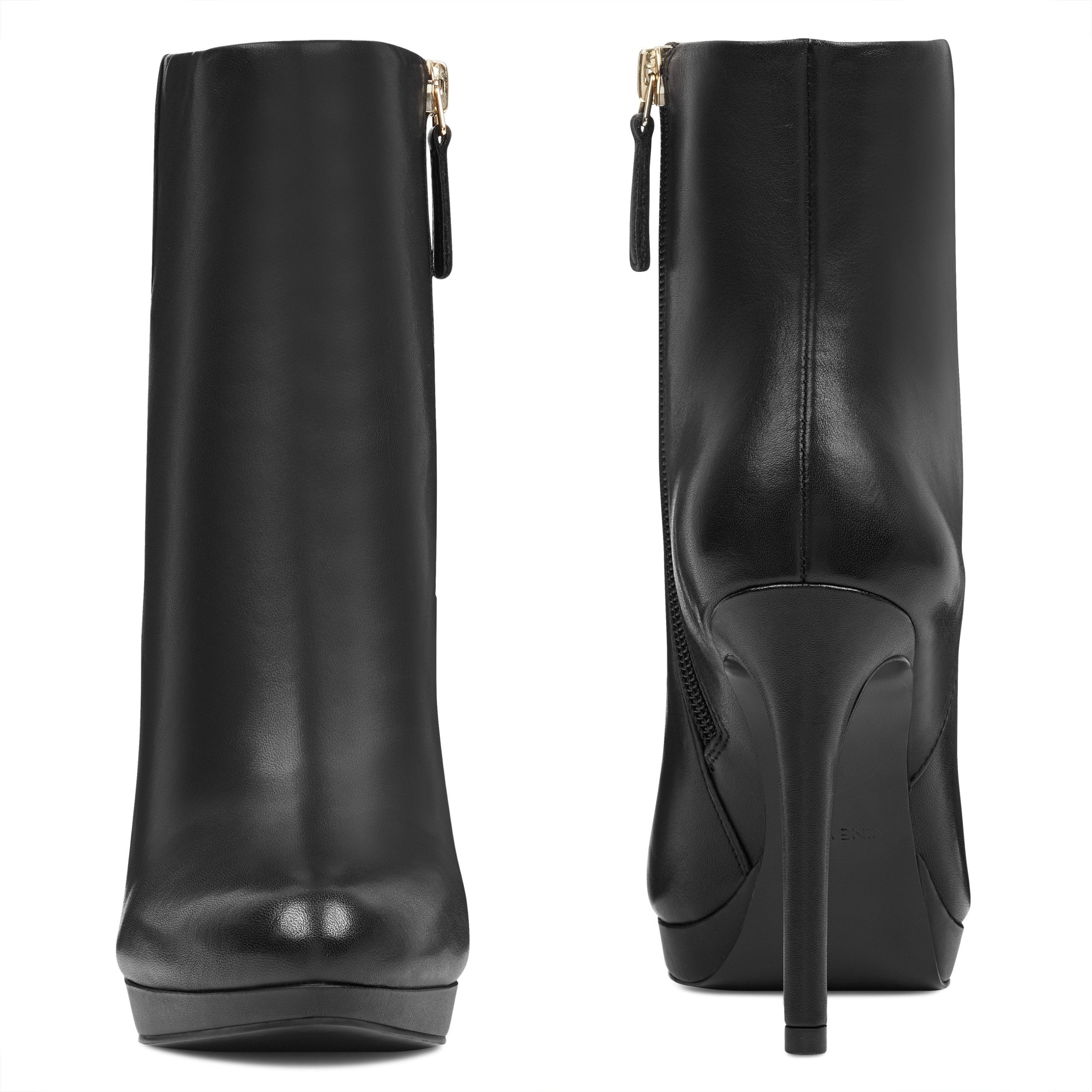 Quanette Platform Leather Booties - Image 5