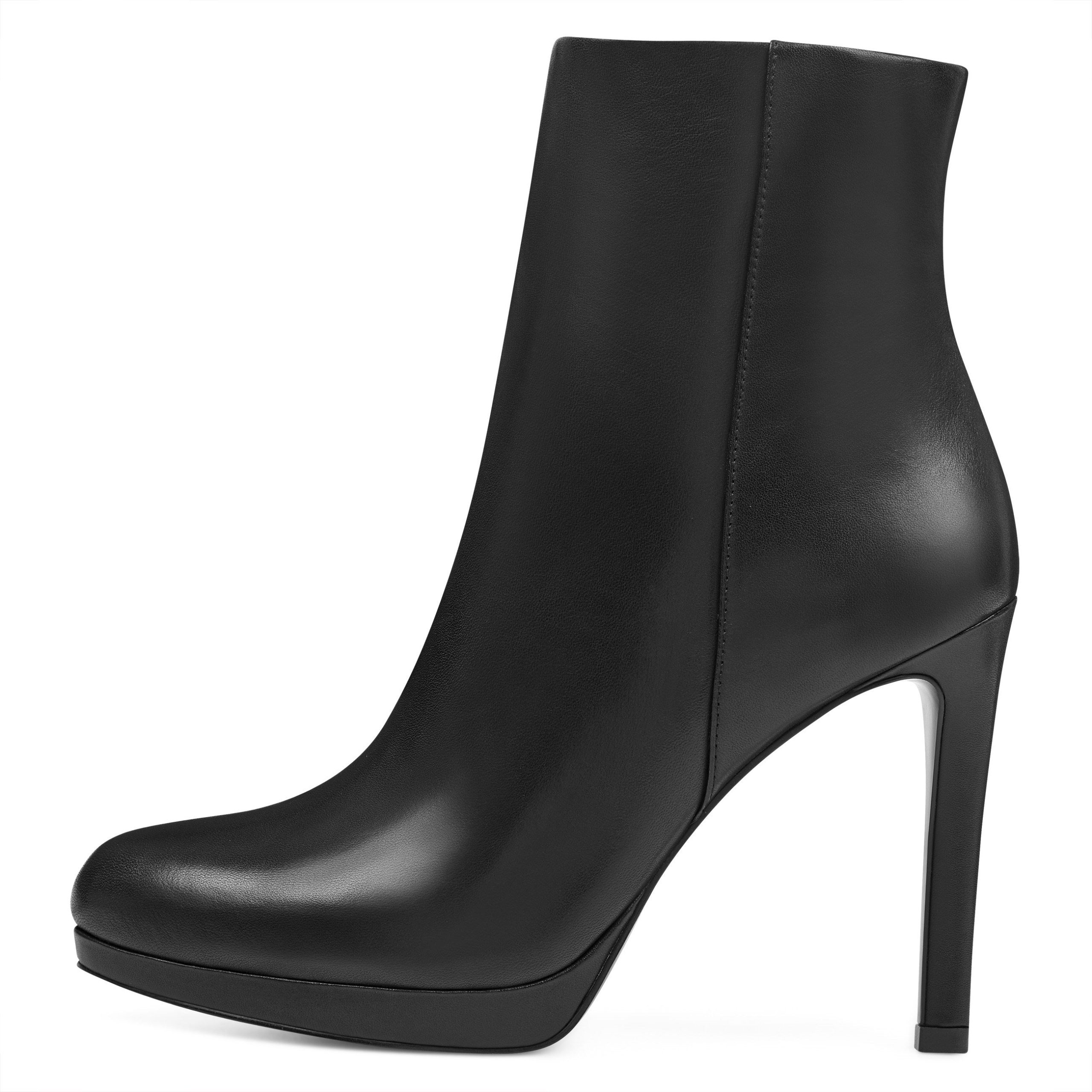 Quanette Platform Leather Booties - Image 4