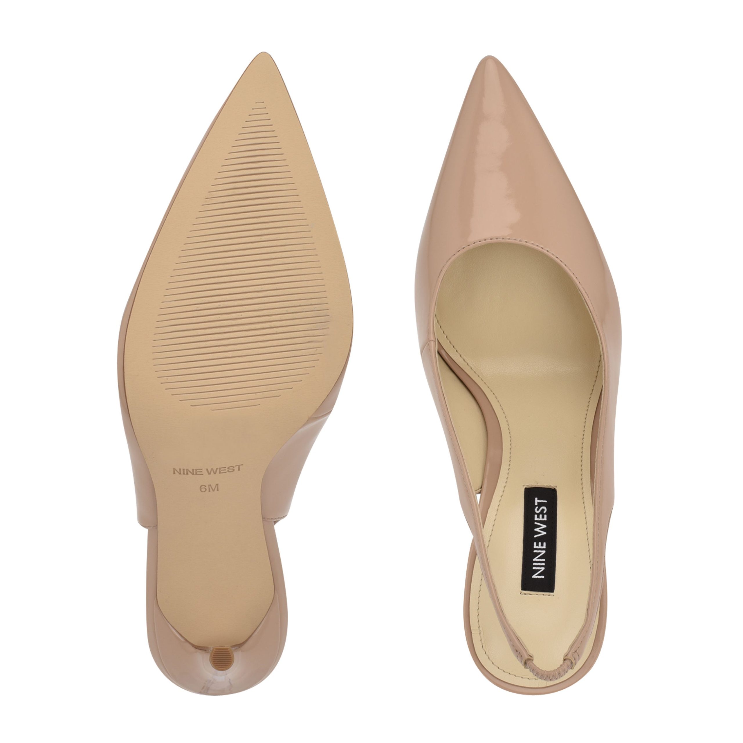 Feather Pointy Toe Slingback Pumps - Image 5