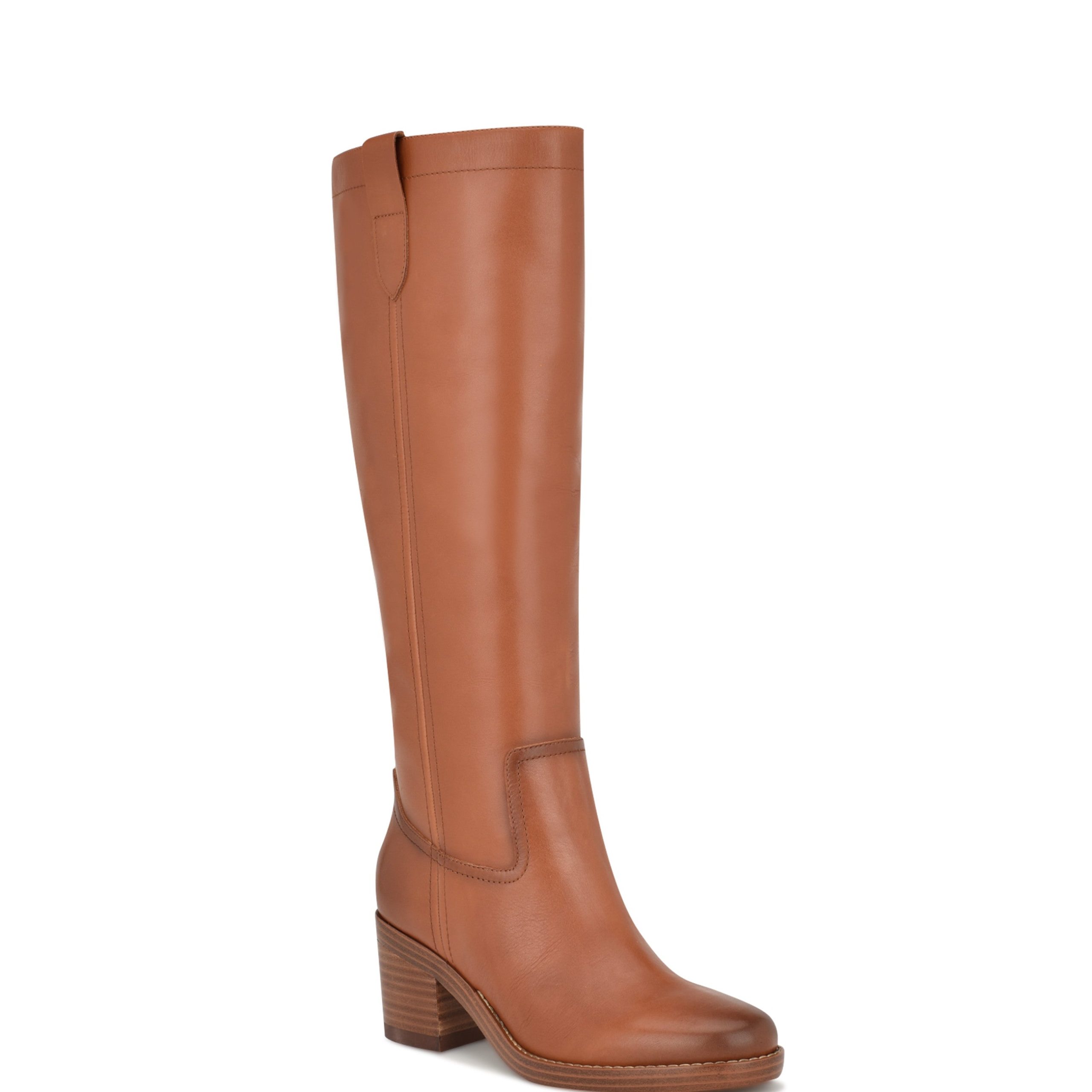 Hecee Block Heel Tailored Leather Boots - Image 2