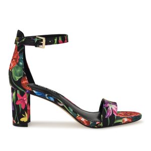 Pruce Ankle Strap Block Heel Sandals