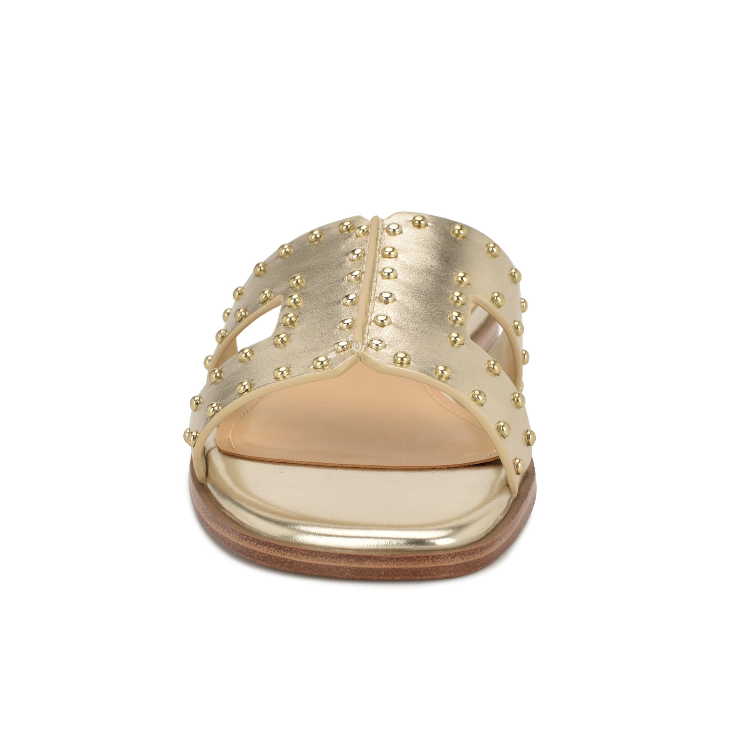 Giny Slip-On Flat Studded Sandals - Image 3