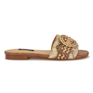 Hohana Flat Slide Sandals