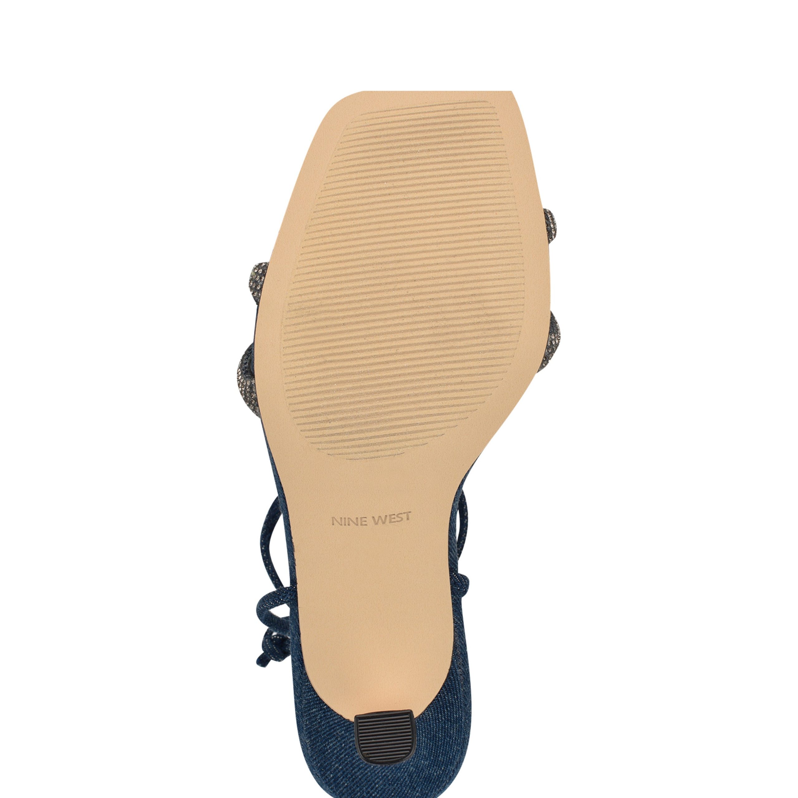 Raqchel Rhinestone Bow Ankle Wrap Sandals - Image 5