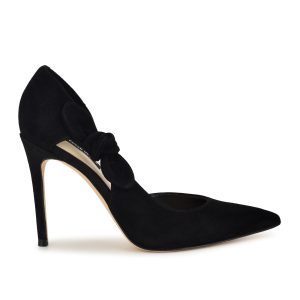 Fhalon Bow d'Orsay Pointy Toe Pumps