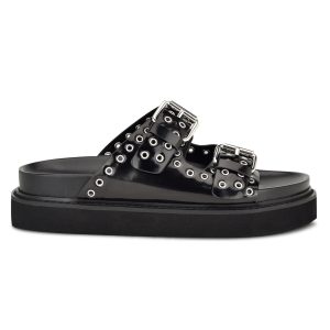 Eleny Buckle Slide Sandals
