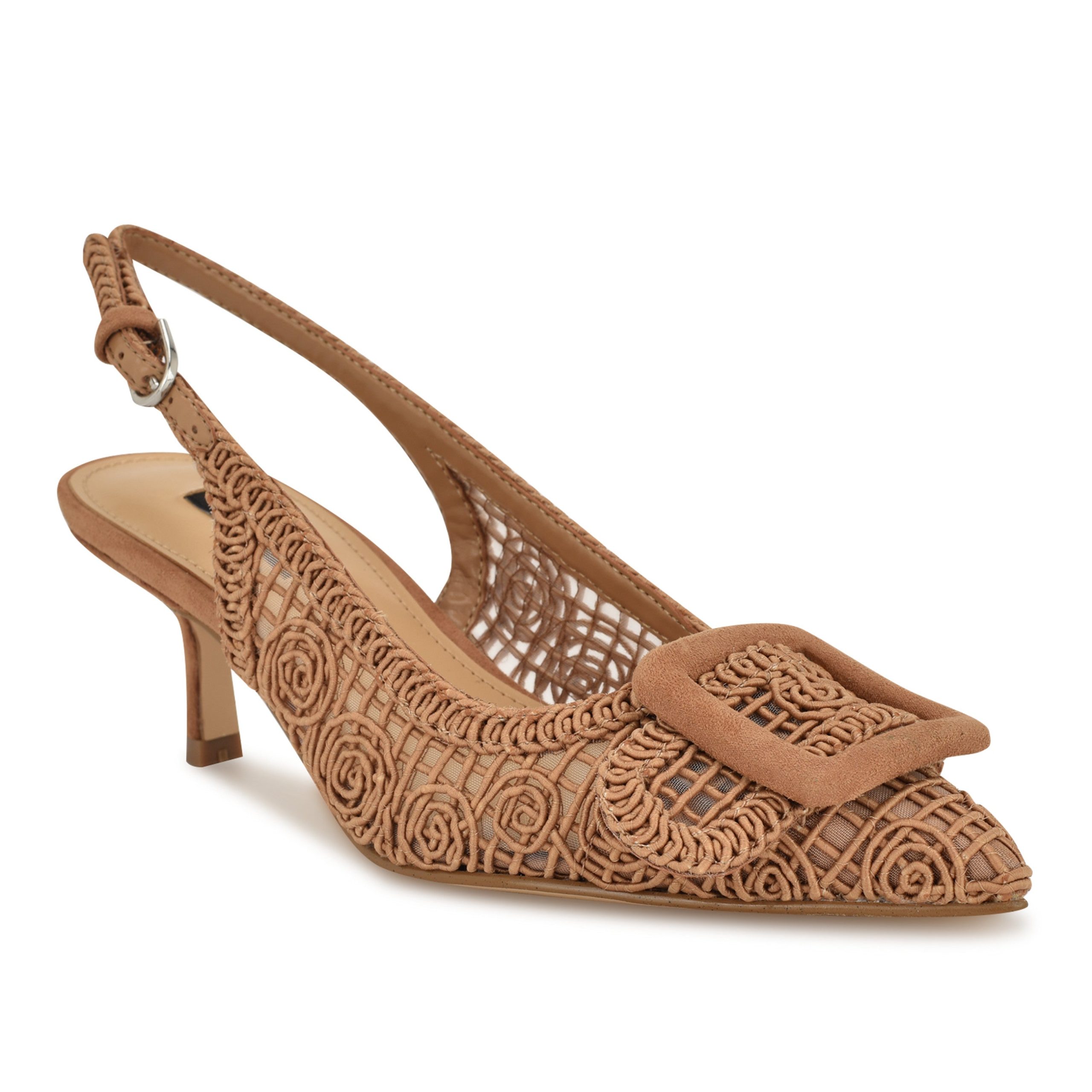 Nolla Woven Slingback Pumps - Image 2