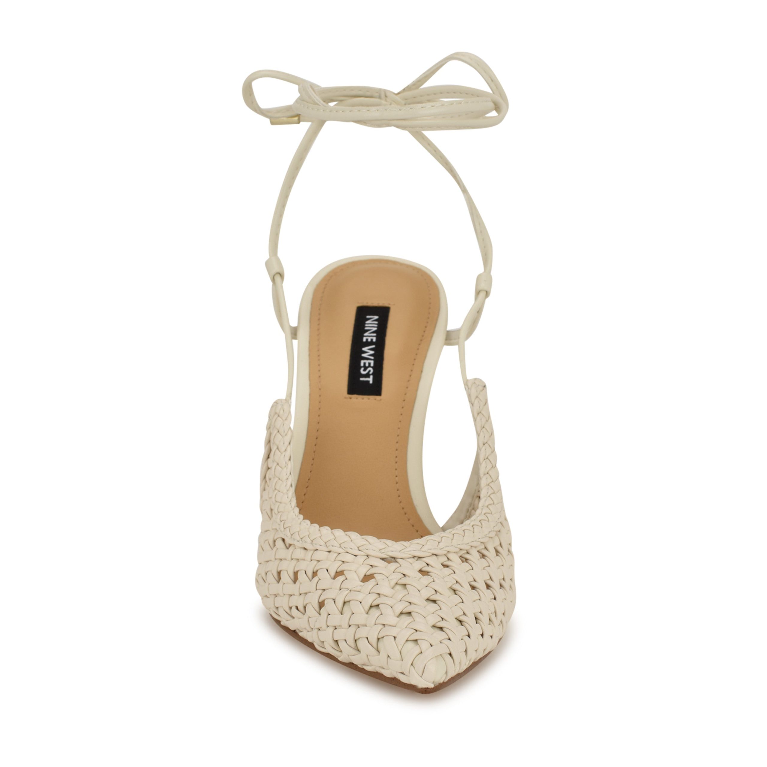 Fessla Woven Ankle Wrap Pumps - Image 3